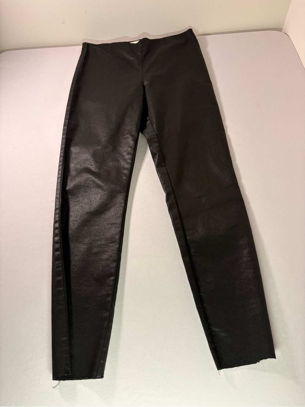 H&M Black Skinny Faux-Leather Jeans